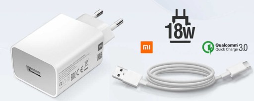 Оригинальное быстрое зарядное устройство Xiaomi + кабель USB-C