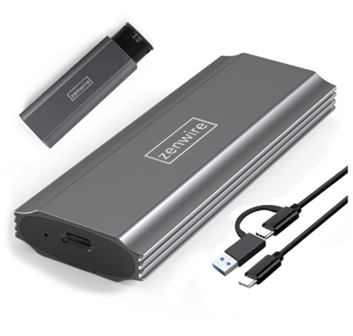 Корпус твердотельного накопителя NVME SATA PCIe M.2 Адаптер USB-C 3.1 Отсек для накопителя M2
