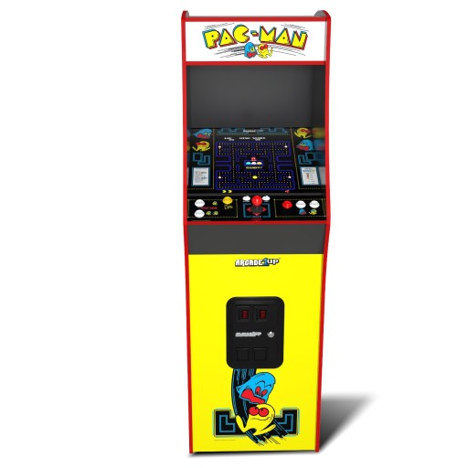 Аркадная консоль в стиле ретро, ​​большая стоячая PacMan PAC-MAN, Wi-Fi, 17 дюймов, 14 игр