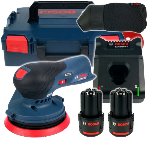 SZLIFIERKA MIMOŚRODOWA GEX 12V-125 BOSCH 2x2,0Ah