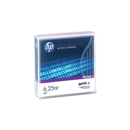 Картридж данных LTO-6 Ultrium MP RW, 6,25 ТБ C7976A