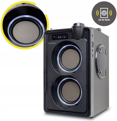 БЕСПРОВОДНОЙ ДИНАМИК BLUETOOTH SOUNDBEAT 5.0 USB SD AUX РАДИО КАРАОКЕ