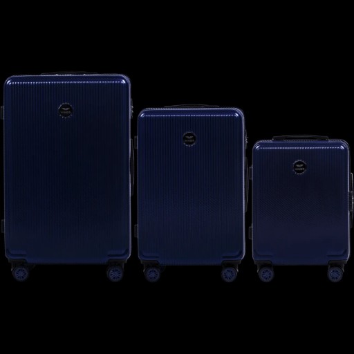 Zestaw 3 walizek (L,M,S) Wings PC565 Policarbon, Dark Blue