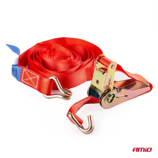 Транспортный ремень с натяжителем 500 кг 25 мм 6 м BELT-08 AMIO-02876