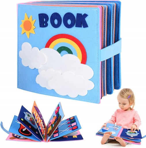 ОБРАЗОВАТЕЛЬНАЯ МОНТЕССОРИ СЕНСОРНАЯ ИГРУШКА 3D КНИГА