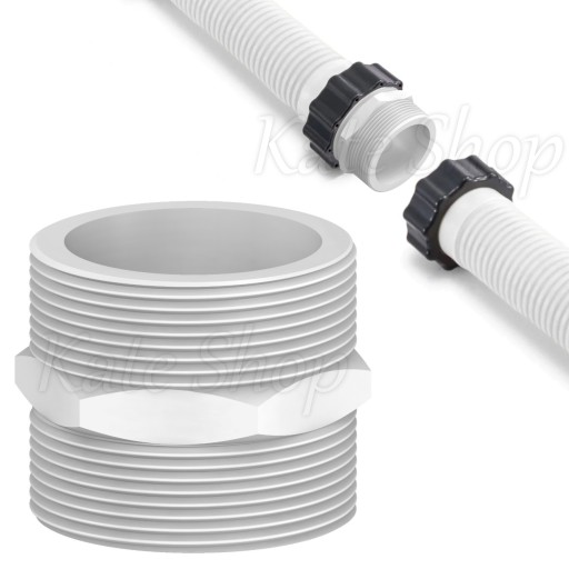 Соединитель Соединитель для шланга INTEX BESTWAY Pool Pipe ⌀ 38 мм с резьбой 60 мм