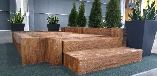 Террасная доска CONCRETE WOD антрацит состаренный 25см