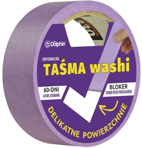 ЛЕНТА BLUE DOLPHIN WASHI ДЛЯ ДЕЛИКАТНЫХ ПОВЕРХНОСТЕЙ