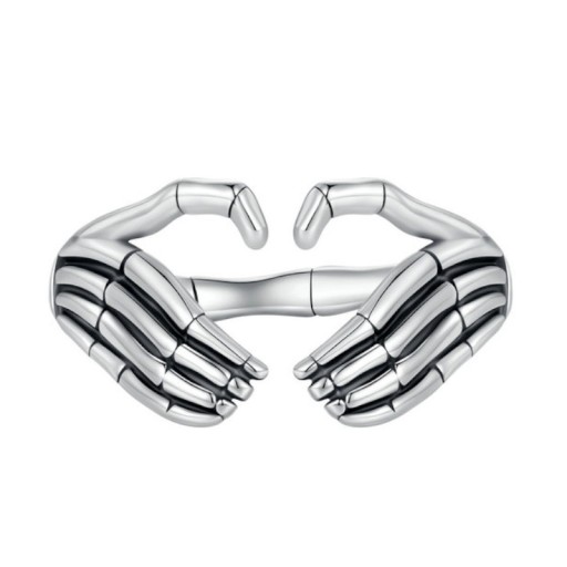 Серебряное открытое кольцо РУКИ РЕГИВЕРА S925