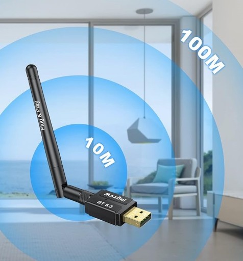 USB-адаптер Bluetooth 5.3+ EDR для ноутбука