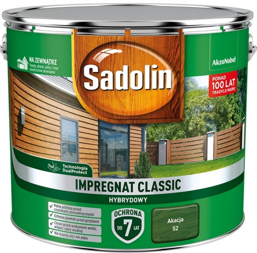 Impregnat SADOLIN CLASSIC- akacja, 9l