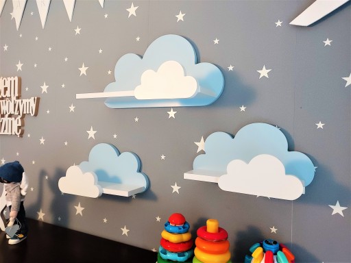 Набор полок Cloud полок из 3х полок Moli Cloud, полок 3 шт для детской комнаты