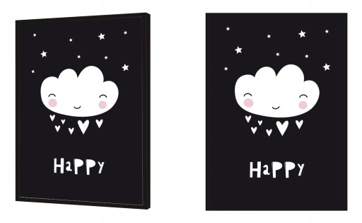 КАРТИНА-ПОСТЕР В РАМКЕ 33х43 см Happy Scandi PD344