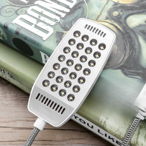 USB-ЛАМПА ДЛЯ ЧТЕНИЯ LEDMOMO С 28 СВЕТОДИОДНЫМИ ЛАМПАМИ И ГИБКОЙ ГОРОЙКОЙ ДЛЯ КОЛЕН