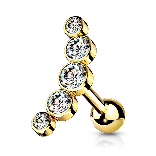 СЕРЬГА ИЗ УШНОГО ХРЯЩА TRAGUS HELIX 1,2/6/4