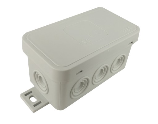 PUSZKA N/T HERMETYCZNA V8 IP54 80×45×41 POPIELATA