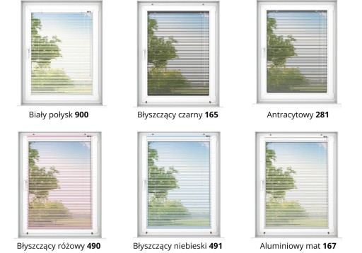 Stylowa Żaluzja Okienna Wewnętrzna 25mm 40x190cm