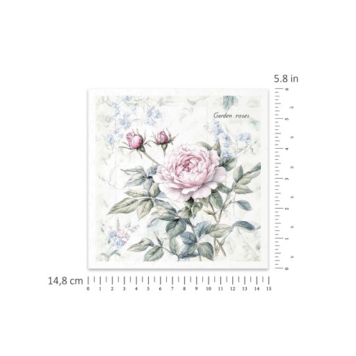 Zestaw papierów ryżowych RSM177 kwiaty, róże, peonie