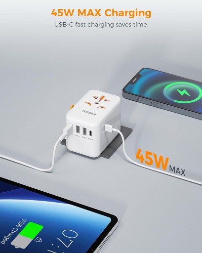 TESSAN Uniwersalny adapter podróżny