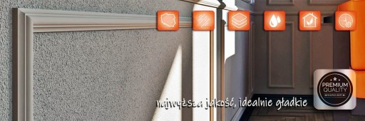 Белая штукатурная настенная планка SL03 Hard