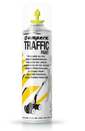 РАСПЫЛЕНИЕ ДОРОЖНОЙ КРАСКИ TRAFFIC RED AMPERE