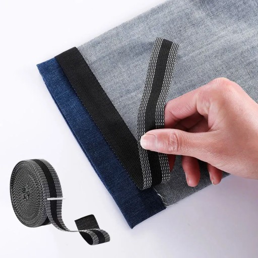 DIY Szycie tkanin Samoprzylepny klej na krawędziach spodni