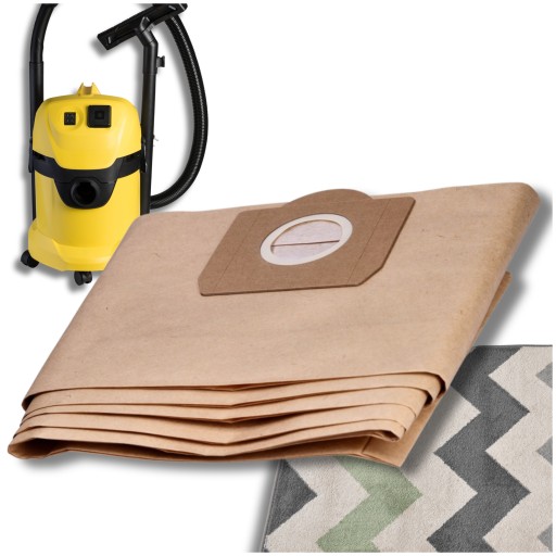 Бумажные пакеты для пылесоса Spitze Clean Karcher WD3 x 5 шт.