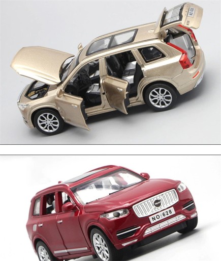МОДЕЛЬ VOLVO XC 90 1:32 МЕТАЛЛ, ФОНАРИ, СИГНАЛ