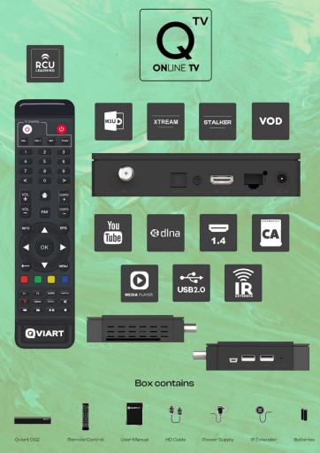 Qviart OG2s LINUX Enigma 2 Мультирум IPTV-тюнер