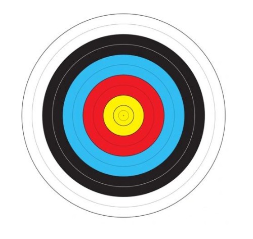 ŁUK DREWNIANY 115cm 5 STRZAŁ + TARCZA ZESTAW BRĄZ