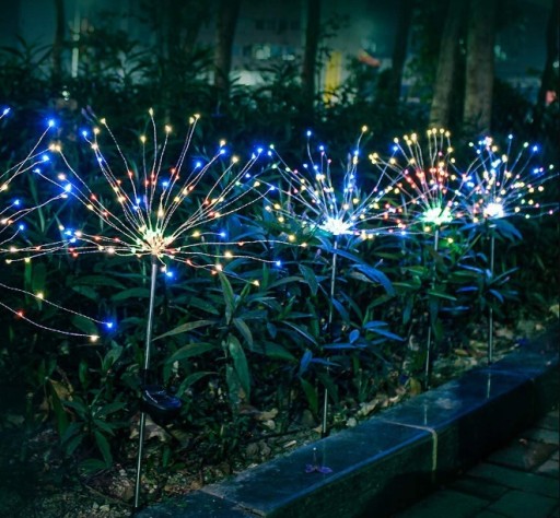 4x СОЛНЕЧНАЯ ЛАМПА ДЛЯ САДА УКРАШЕНИЕ ОДУВШИНКИ 150 LED