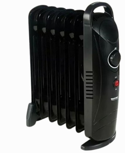 Масляный радиатор MPM 800 Вт черный