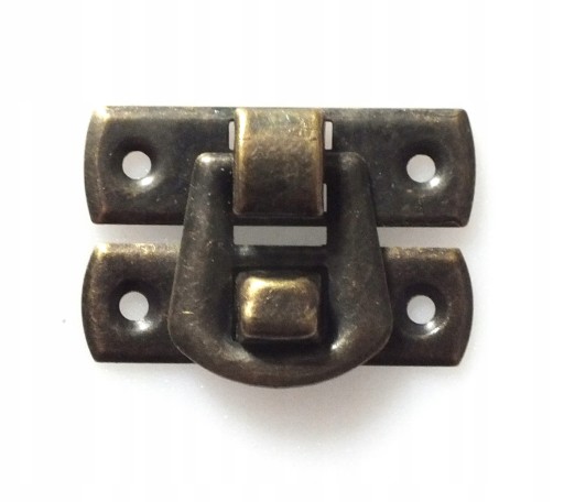ZDSZM2 ZAMEK DO SZKATUŁEK MOSIĄDZ, PROSTY 30 x 20 mm.