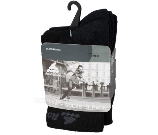 Носки для роликовых коньков Rollerblade SKATE SOCKS Три пары носков для роликовых коньков, универсальные размеры. 35-38