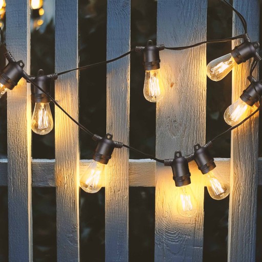 Girlanda Lampa Solarna lampki ogrodowe 10 LED 10m sieciowa biała ciepła