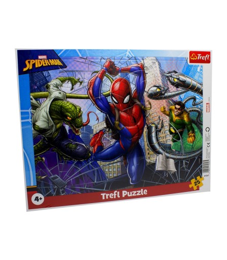 КУБИКИ ХРАБРЫЙ ЧЕЛОВЕК-ПАУК 25 ЧАСТЕЙ ПАЗЗЛ MARVEL, ВОЗРАСТ 4+