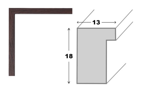 Ramka A3 ramka na zdjęcia ramki wenge 29,7x42