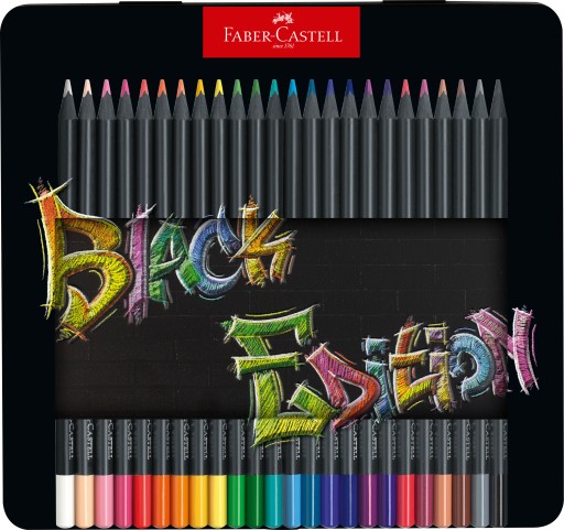 Карандаши FABER-CASTELL черный дерево 24к МЕТАЛЛ
