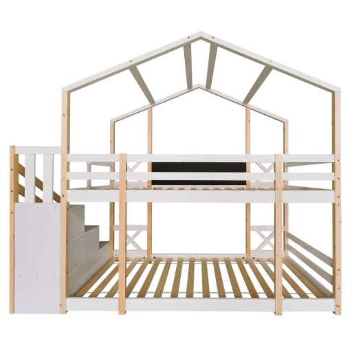 Кровать деревянная детская HOME 90x200см 2x каркаса
