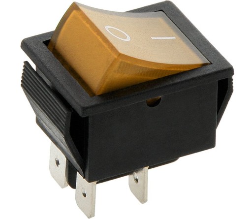 PRZEŁĄCZNIK WŁĄCZNIK KOŁYSKOWY PODŚWIETLANY POMARAŃCZOWY 15A 230V MK621 4P