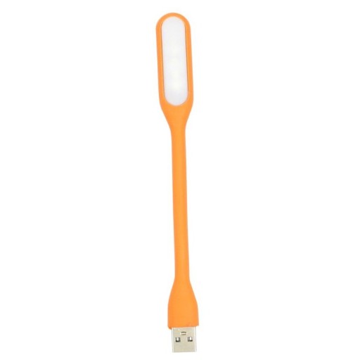Lampka LED USB mała do Laptopa Silikonowa pomara