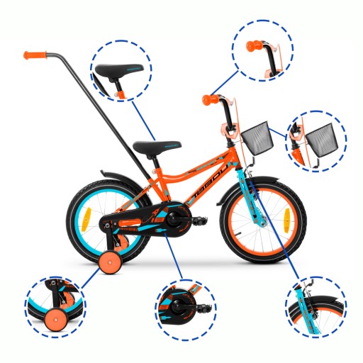 ДЕТСКИЙ ВЕЛОСИПЕД 16 ДЮЙМОВ TABOU ROCKET ALUMINIUM ОЧЕНЬ ЛЕГКИЙ BMX