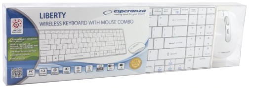 КОМПЛЕКТ БЕСПРОВОДНАЯ КЛАВИАТУРА + МЫШЬ USB МЫШЬ 2,4 ГГЦ QWERTY PL SLIM