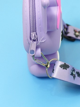 СИЛИКОНОВАЯ СУМКА KUROMI HELLO KITTY С АНИМЕ-РЕМЕНЕМ KAWAII SANRIO