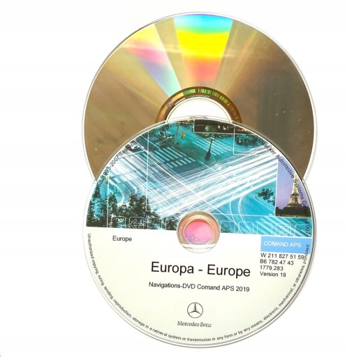 DVD-карта с навигацией Mercedes NTG1 2019