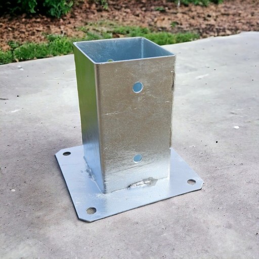 PODSTAWA SŁUPA PRZYKRĘCANA 8x8cm WSPORNIK KOTWA MOCNA 80x80mm GRUBA PL