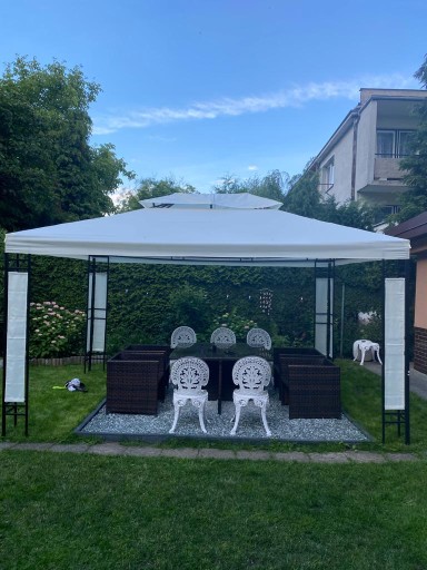 MILANO PAWILON OGRODOWY Z LED ANTRACYT