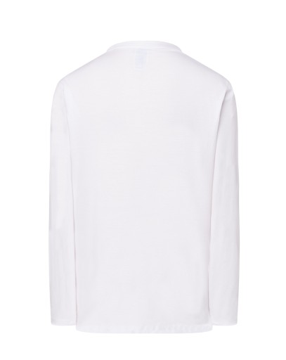 T-SHIRT MĘSKI Z DŁUGIM RĘKAWEM JHK BIAŁA R: XS