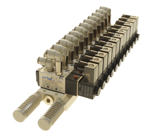 Wyspa 12 zaworowa AIRTAC Seria 100 5/2 - 1/8 - 12 V - 24V - 230 V