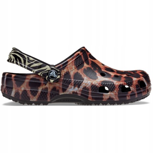 DAMSKIE KLAPKI CROCS BUTY W PANTERKE NA LATO